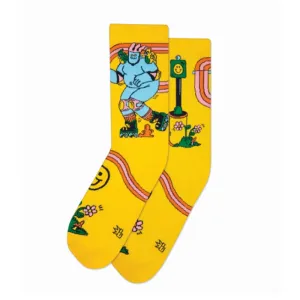 Gumball Poodle Crew Socks – Skate Day (Dreyfus Art)