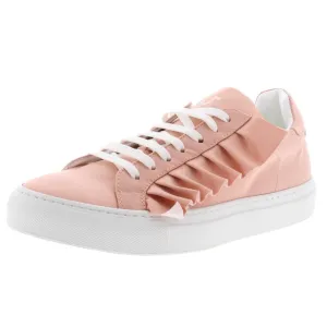 JOSHUA*S - PINK RUFFLE SATIN SNEAKERS **FREE SHIPPING**