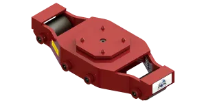 Non Tilt Swivel Utility Skate HUMS-HD-50 | 25 Ton Capacity - Steel Rollers