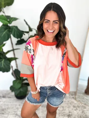 Orange Tropics Top