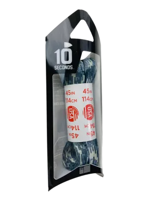 10 Seconds ® Athletic Printed Laces | Grey/Cool Grey/Green Camo