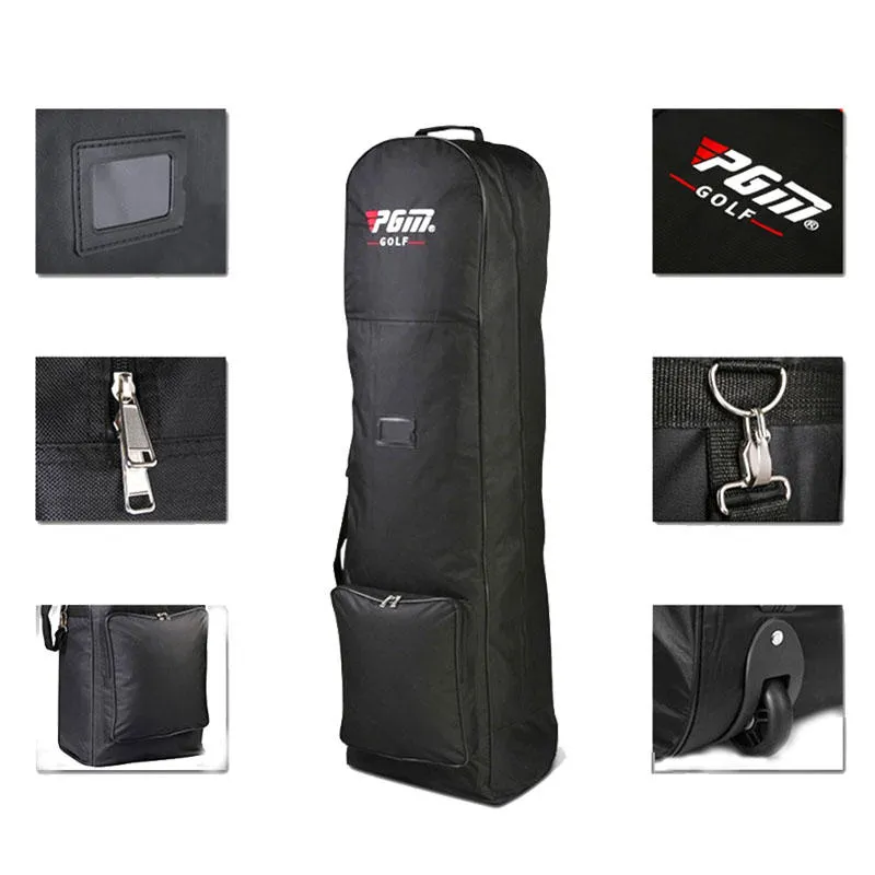 130x36x25cm Nylon Golf Aviation Bag Waterproof Portable Folding Travel Bag Cover with Wheels