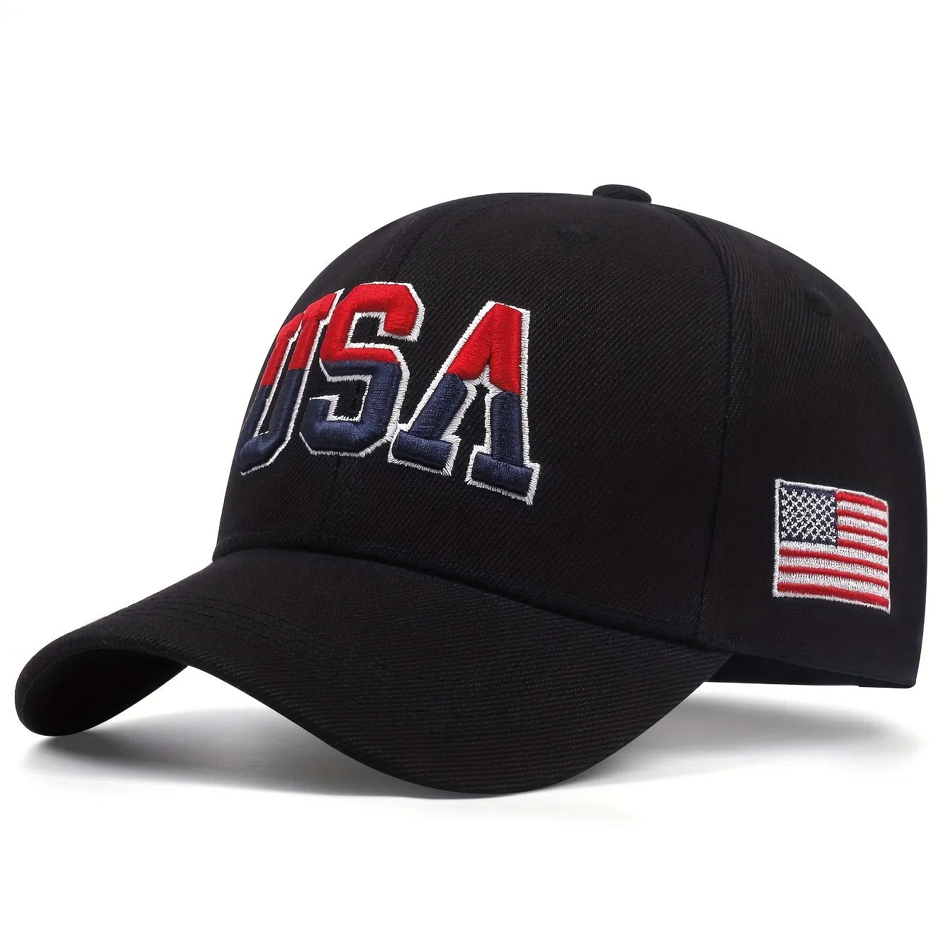 1pc Stylish Men's Baseball Cap with Vivid USA Embroidery - Fashionable Unisex Hat for Men and Women - Perfect for Outdoor Activities, Sports, and Casual Wear