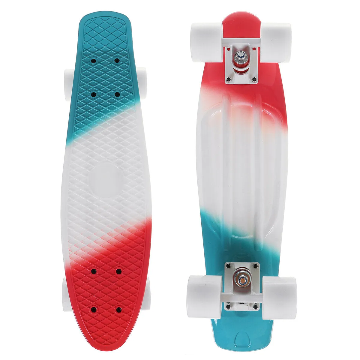 22 Inch Skateboard Mini Cruiser Board Fish Skate Board Adults Children Scooter Pastel Longboard Bearings Flash Wheel