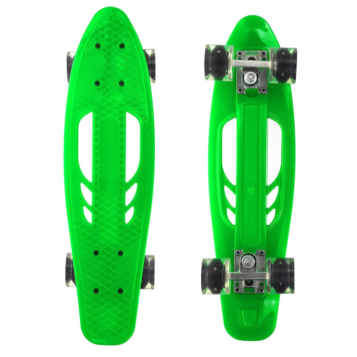 22 Inch Skateboard Mini Cruiser Board Fish Skate Board Adults Children Scooter Pastel Longboard Bearings Flash Wheel