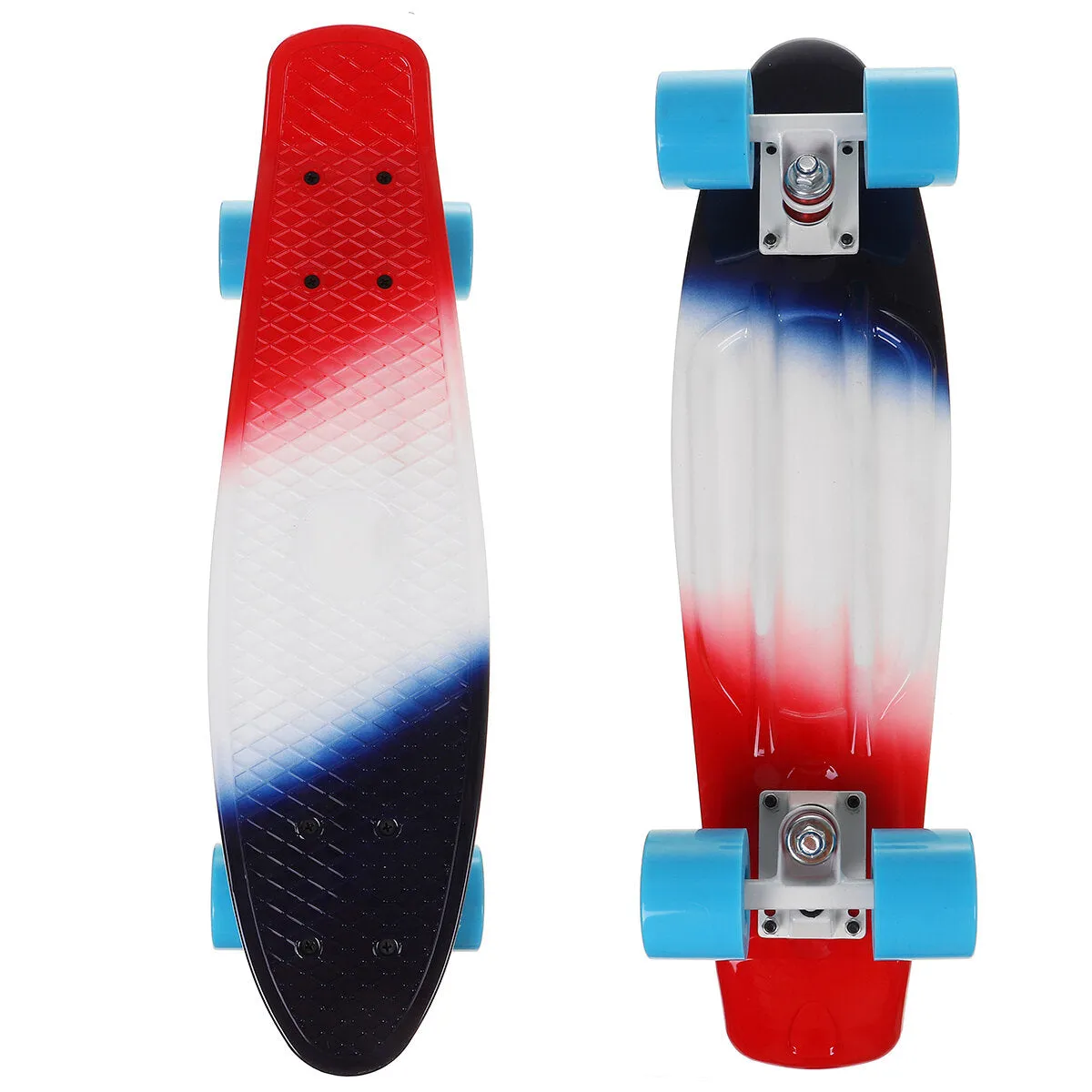 22 Inch Skateboard Mini Cruiser Board Fish Skate Board Adults Children Scooter Pastel Longboard Bearings Flash Wheel