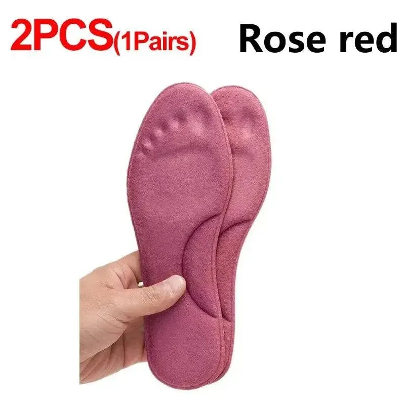 2Pairs Self Heating Insoles Thermostatic Thermal Insole Massage Memory Foam Arch Support Shoe Pad Heated Pads Winter Men Women