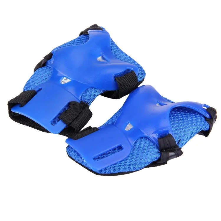 6 in 1 Roller Skate Knee & Elbow & Wrist Pads Protective Gear Sets(Dark Blue)