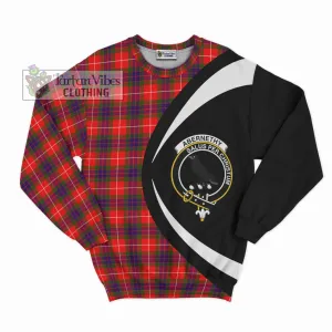 Abernethy Tartan Sweatshirt with Family Crest Circle Style