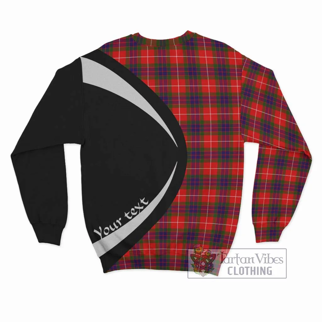 Abernethy Tartan Sweatshirt with Family Crest Circle Style