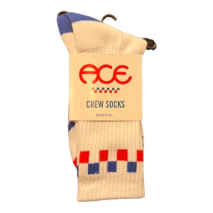 Ace Trucks Era Crew Socks - White