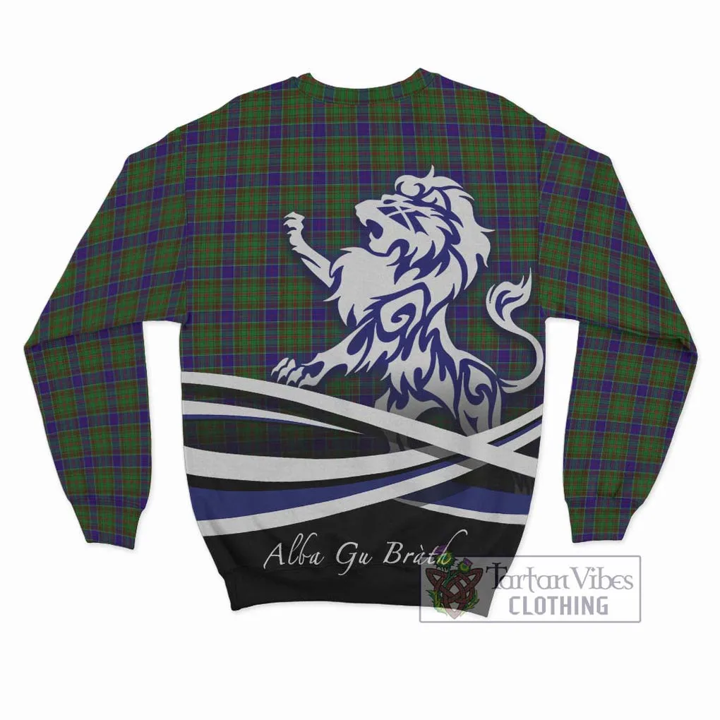 Adam Tartan Sweatshirt with Alba Gu Brath Regal Lion Emblem