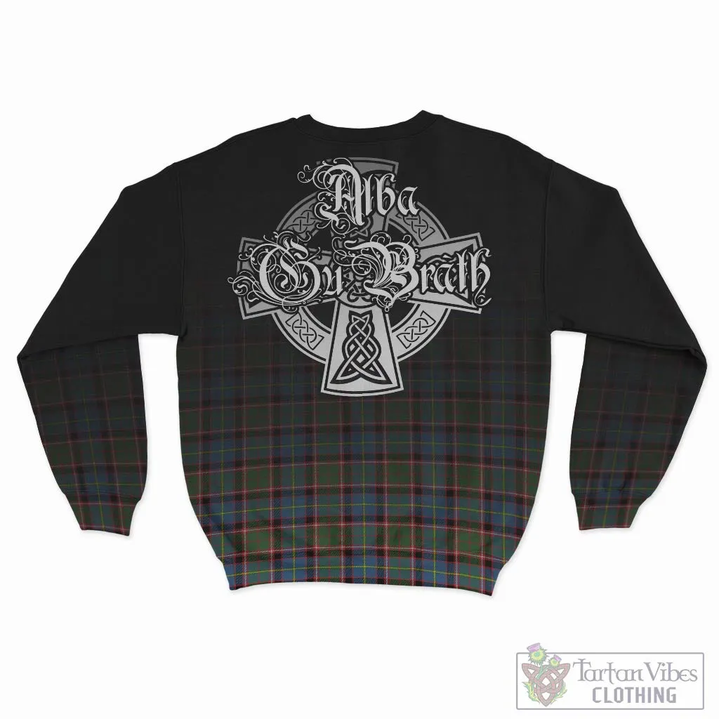 Aikenhead Tartan Sweatshirt Featuring Alba Gu Brath Family Crest Celtic Inspired