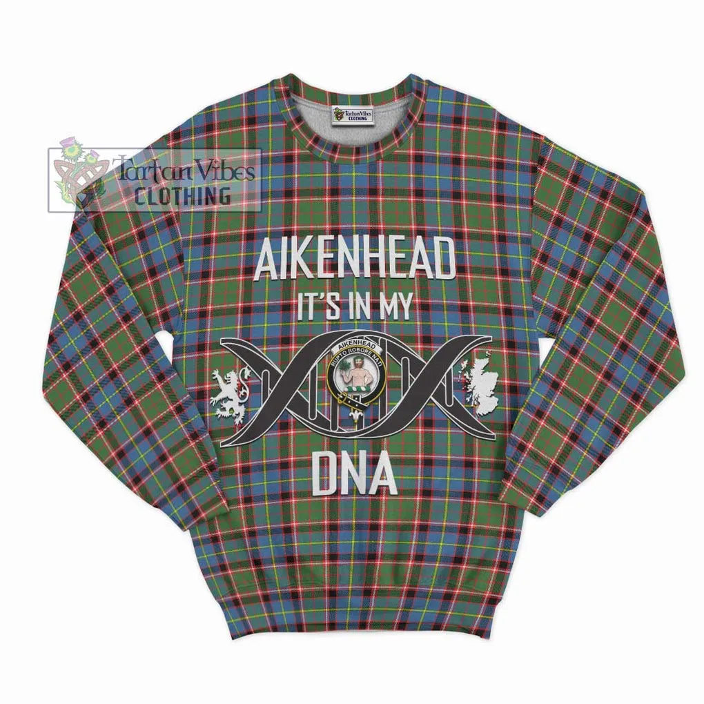 Aikenhead Tartan Sweatshirt with Family Crest DNA In Me Style