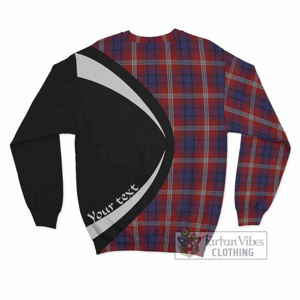 Ainslie Tartan Sweatshirt with Family Crest Circle Style