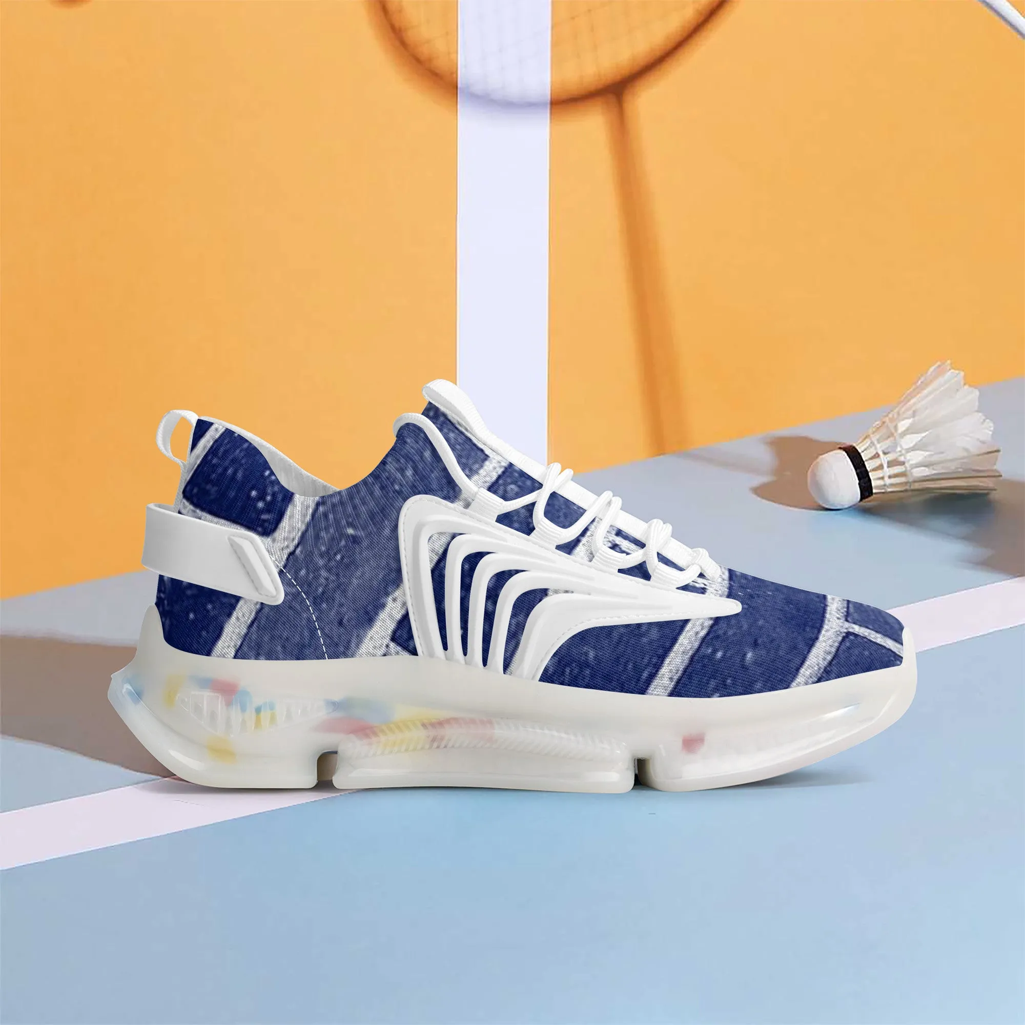 Air Max React Sneakers - White/Navy