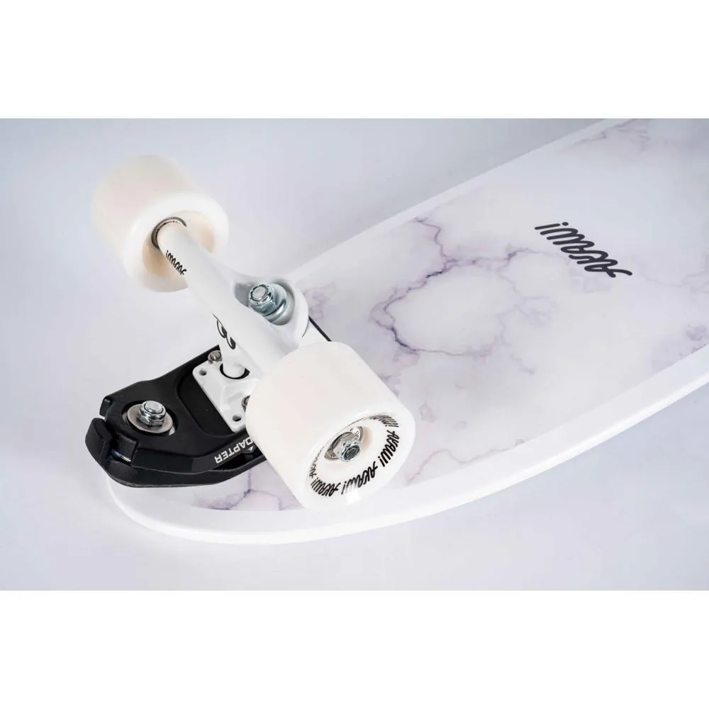 AKAW! Marble Wave White 30" Surfskate Longboard