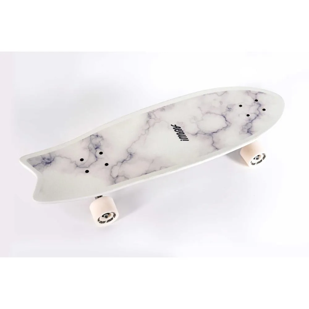 AKAW! Marble Wave White 30" Surfskate Longboard