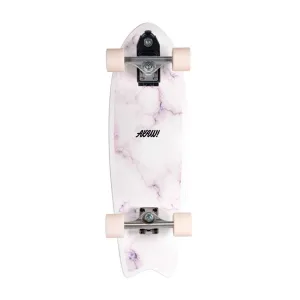 AKAW! Marble Wave White 30" Surfskate Longboard