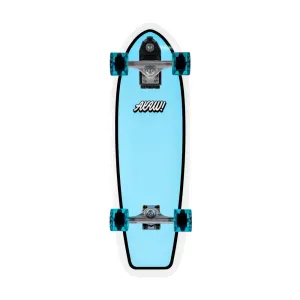 AKAW! Splitwave Blue 30" Surfskate Longboard