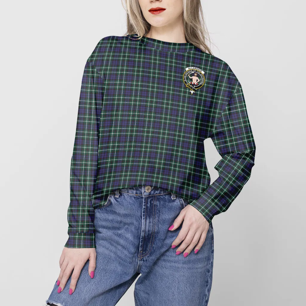 Allardice Tartan Sweatshirt with Family Crest