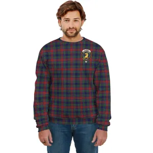 Allison Red Tartan Sweatshirt with Family Crest