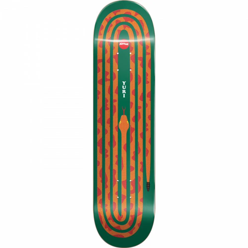 Almost Yuri Snake Pit Orange 8.125" Skateboard Deck