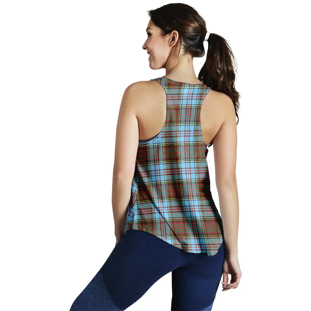 Anderson Ancient Tartan Women Racerback Tanks with Family Crest