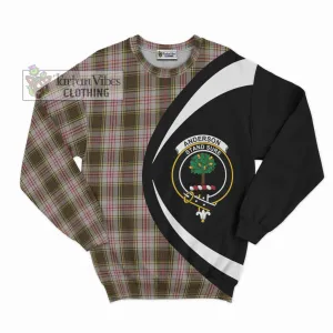 Anderson Dress Tartan Sweatshirt with Family Crest Circle Style