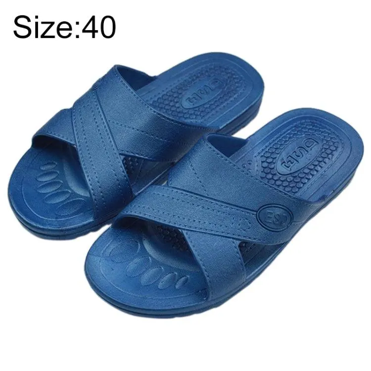 Anti-Static Non-Slip X-Shaped Slippers for Adults, Size 40