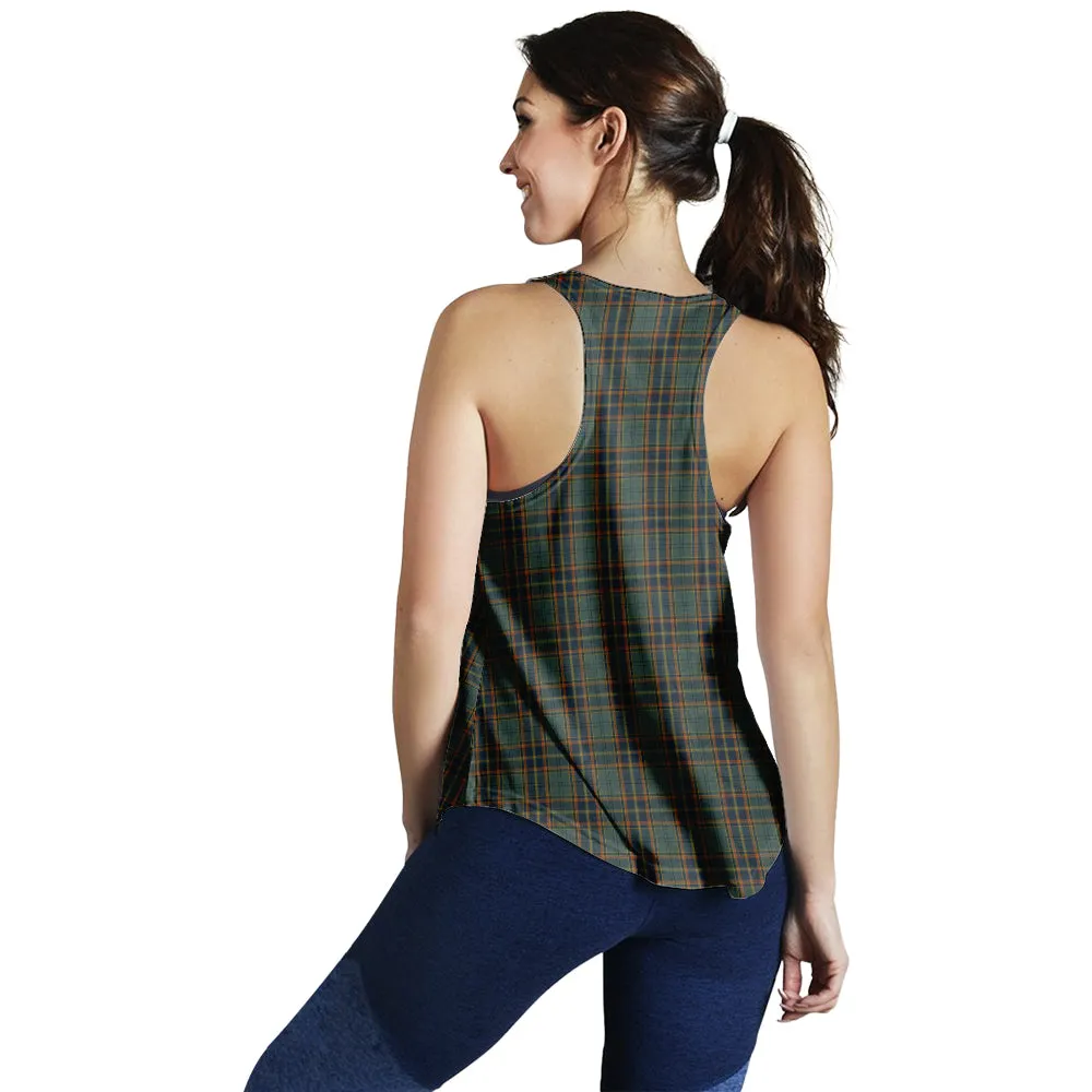 Antrim County Ireland Tartan Women Racerback Tanks