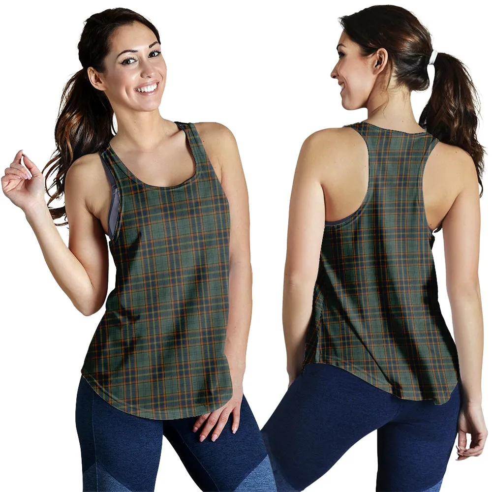 Antrim County Ireland Tartan Women Racerback Tanks