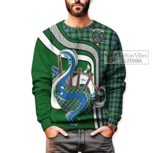 Arbuthnot Ancient Tartan Sweatshirt with Epic Bagpipe Style