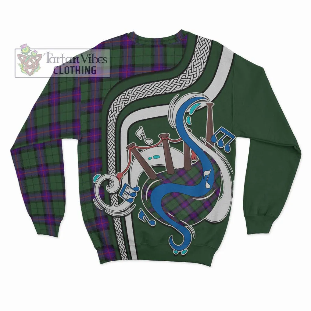 Armstrong Modern Tartan Sweatshirt with Epic Bagpipe Style