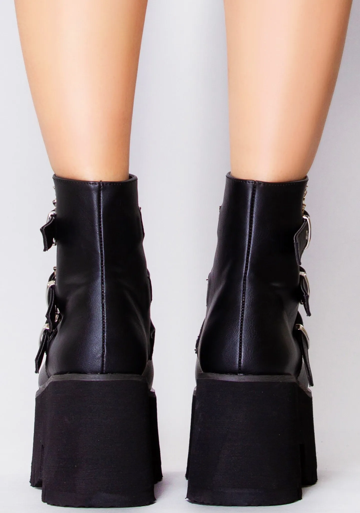 ASH 55 Bat Out of Hell Black Platform Boots