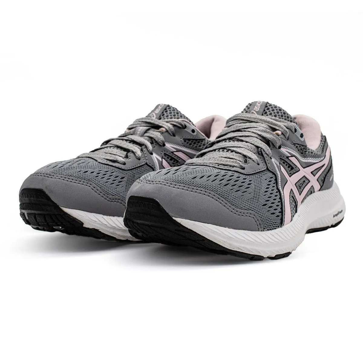 Asics Gel Contend 7 Wide Running Sport Shoes Fabric Grey Colour For Women