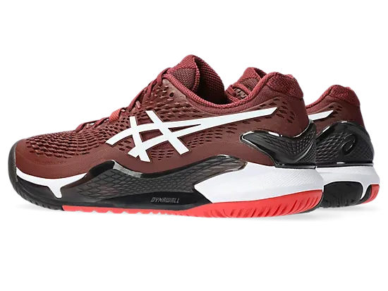 Asics Gel-Resolution 9 Antique Red/White Men's tennis shoes