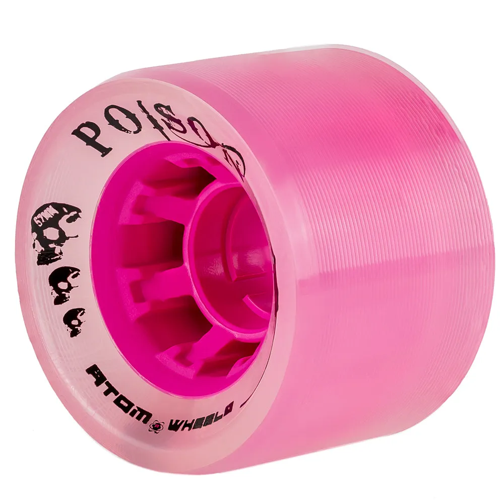 Atom Poison 62mm Roller Skate Wheels- 4pack