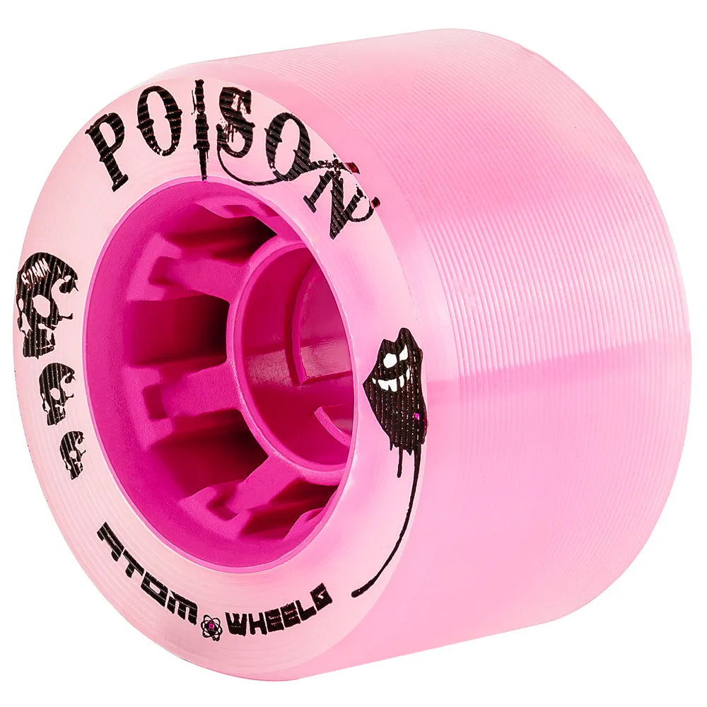 Atom Poison 62mm Roller Skate Wheels- 4pack