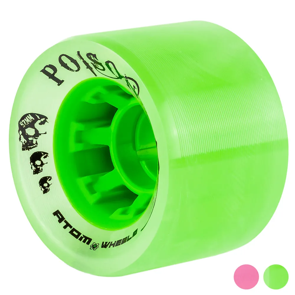 Atom Poison 62mm Roller Skate Wheels- 4pack