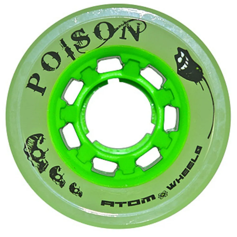 Atom Poison 62mm Roller Skate Wheels- 4pack