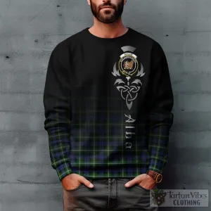 Baillie (Bailey) Tartan Sweatshirt Featuring Alba Gu Brath Family Crest Celtic Inspired