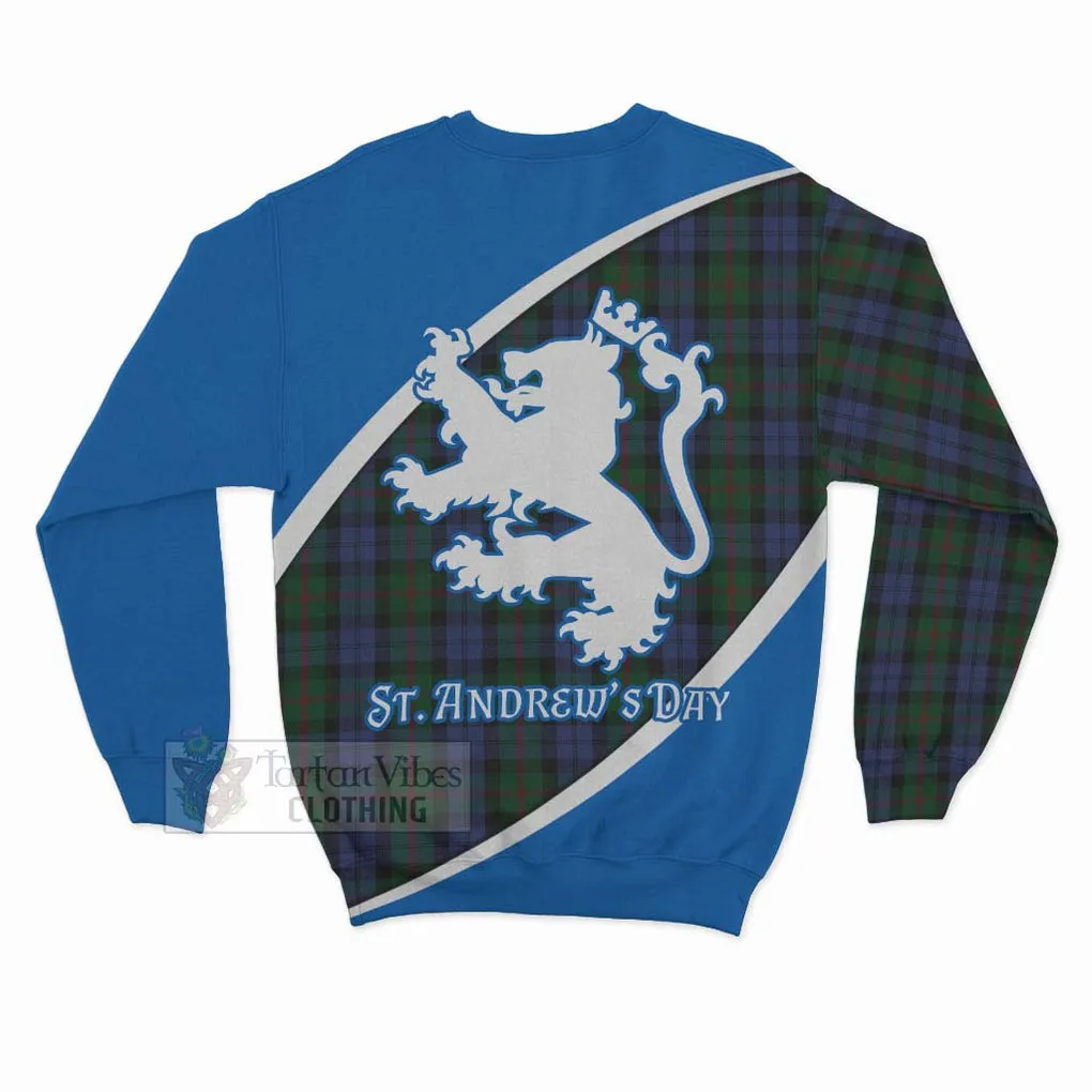 Baird Family Crest Tartan Sweatshirt Celebrate Saint Andrew's Day in Style