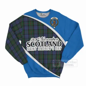 Baird Family Crest Tartan Sweatshirt Celebrate Saint Andrew's Day in Style