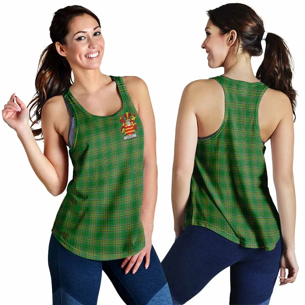 Ballet Irish Clan Tartan Women's Racerback Tanks with Coat of Arms