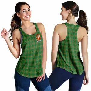 Ballet Irish Clan Tartan Women's Racerback Tanks with Coat of Arms