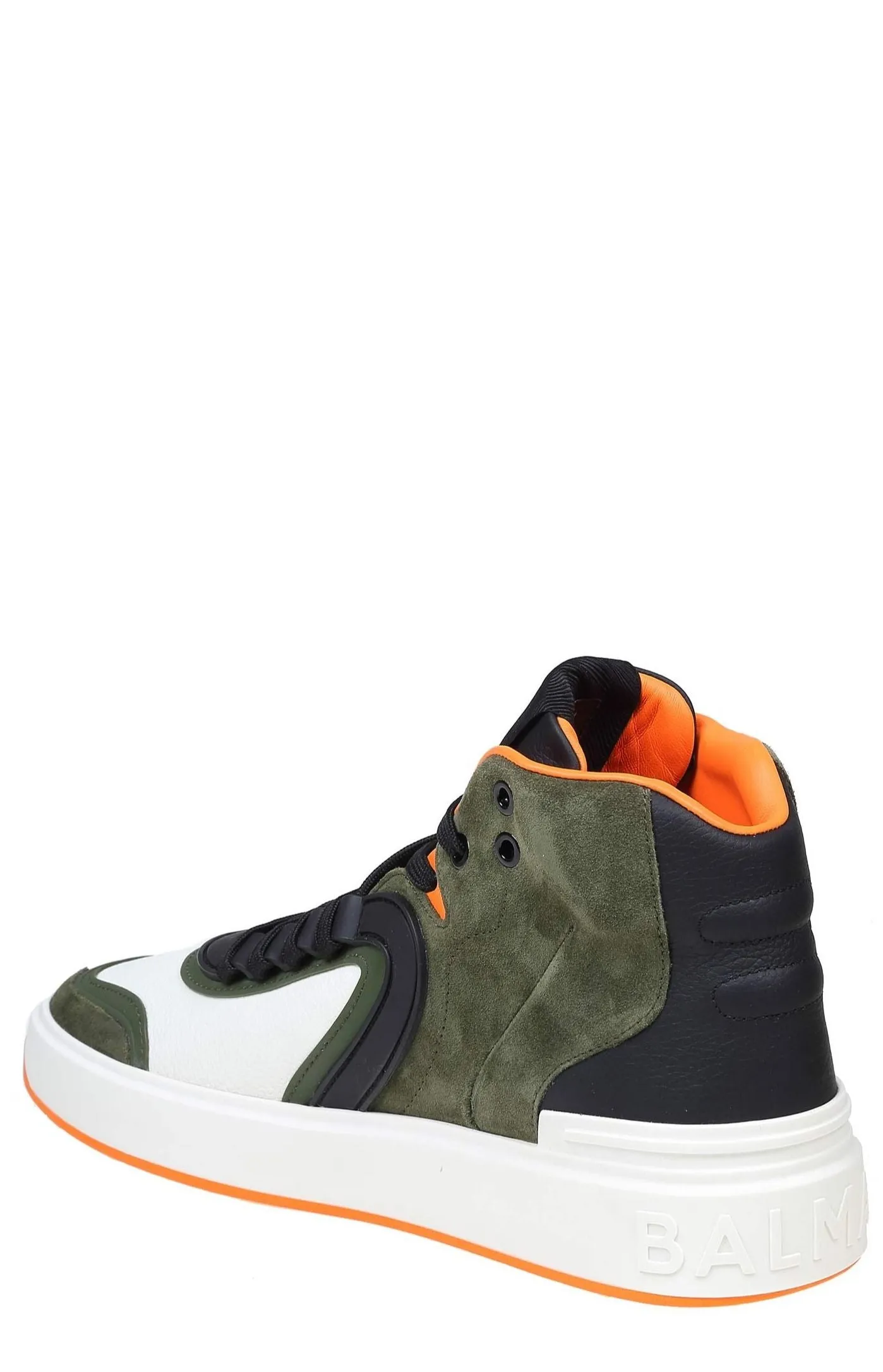 Balmain B Skate High-Top Color-Block Sneakers