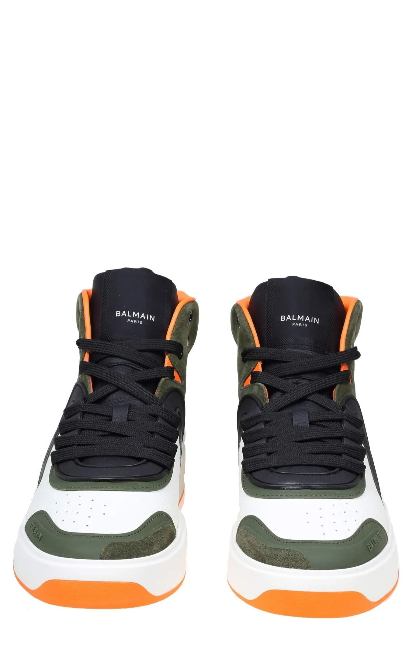 Balmain B Skate High-Top Color-Block Sneakers