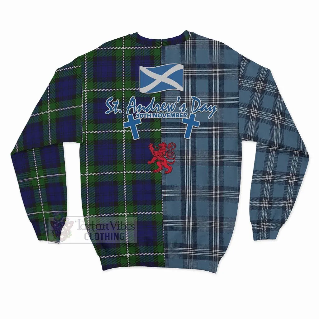 Bannerman Tartan Sweatshirt Happy St. Andrew's Day Half Tartan Style