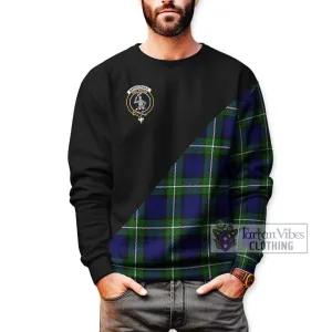 Bannerman Tartan Sweatshirt with Family Crest and Military Logo Style